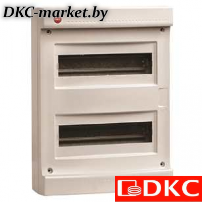 83724 Щиток настен.без двер.24мод.,IP40,сер.,с усил. клем.блок.2х87308