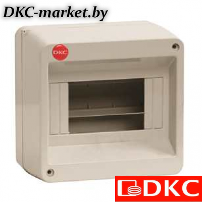 83908 Щиток настен.без дверц. 8мод., IP40,сер,,с клем.блоком в компл.1х87508