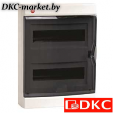 84724 Щиток настен.с дверц.24мод.,IP41,бел.,с усил клем.блок.2х87308