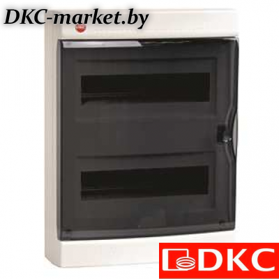 84724 Щиток настен.с дверц.24мод.,IP41,бел.,с усил клем.блок.2х87308