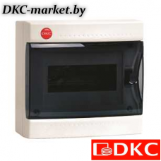 84908 Щиток настен.с двер.8мод.,IP41,бел.,с клем.блок.1х87508 и замком
