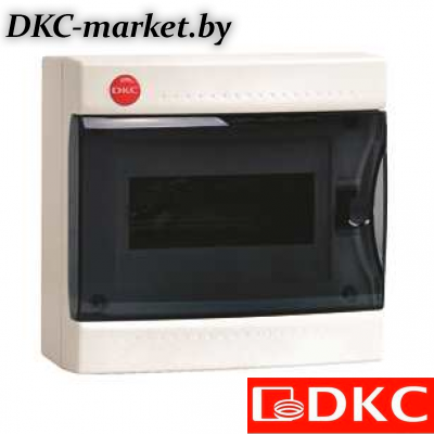 84908 Щиток настен.с двер.8мод.,IP41,бел.,с клем.блок.1х87508 и замком