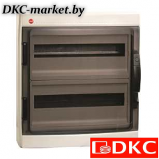 85736 Щиток настен.с двер.36мод.,IP65,сер.,с усил. клем.блок.2х87312