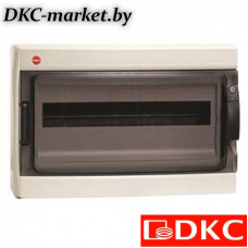 85918 Щиток настен.с двер.18мод.,IP65,сер.,с клем. блок. 1х87518 и замком