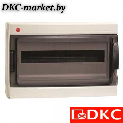 85918 Щиток настен.с двер.18мод.,IP65,сер.,с клем. блок. 1х87518 и замком