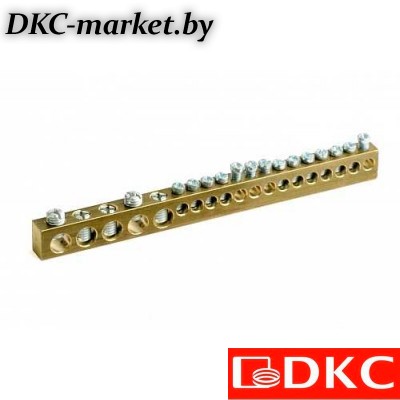 87418 Клеммная колодка 18мод. (отв.5х5.4мм+14х4.5мм)