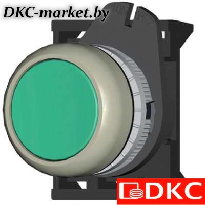 ABDTM4 Кнопка плоская с фиксацией, синяя