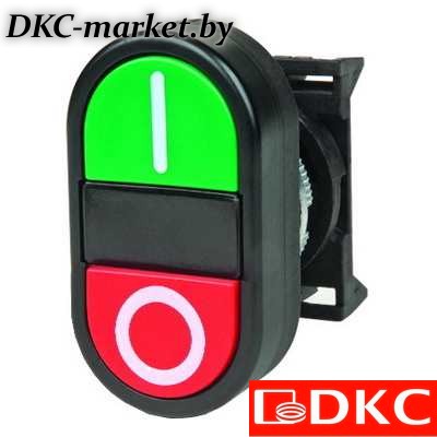 ABFTM Кнопка двойная плоская, черная