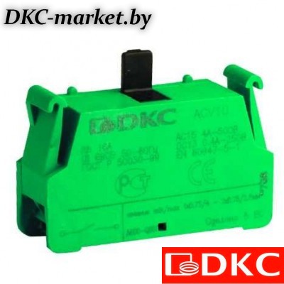 ACV10 Контактный блок с клеммным безвинтовым  зажимом, нормально-открытый