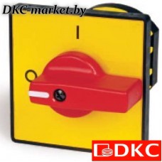 AZ0201-1 Желт.площадка и красн.ручка, 48х48, на винты