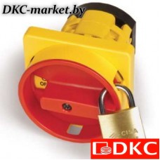 AZ21001 Желтая.площадка и красн.ручка, 92х92, на винты. С замком