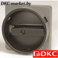 AZ6501 Серебряная площадка 67х67 - черная ручка B63 с замком 22мм для сер.АМ