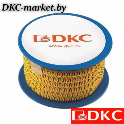 AZS4PPBY Колечко маркировочное P,  4-8мм. черное на желтом