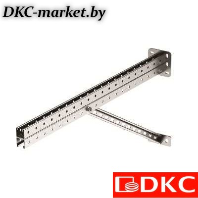 BBS4180HDZ Консоль для тяжелых нагрузок 800 мм с  укосиной, горячеоцинкованная