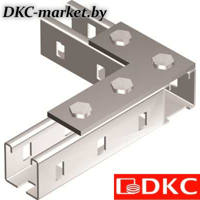 BMD1022HDZ Пластина соединительная L-обр., длина 90х140 мм, 4отв., горячеоцинкованная