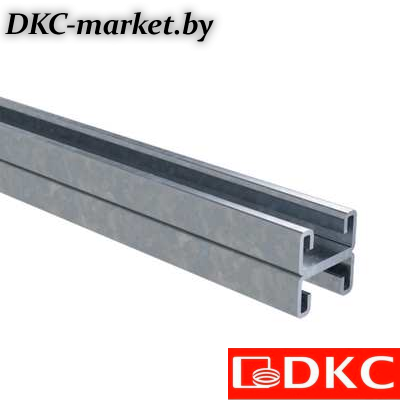 BPD2120INOX Двойной С-образный профиль 41х21, L2000, толщ.2,5 мм, нержавеющий