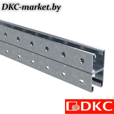 BPD4130INOX Двойной С-образный профиль 41х41, L3000, толщ.2,5 мм, нержавеющий