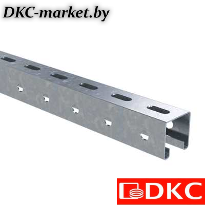 BPL4113ZL С-образный профиль 41х41, L1300, толщ.1,5 мм, цинк-ламельный