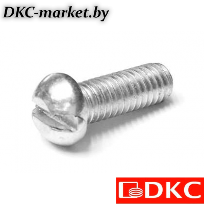 CM030620INOX316L Винт с плоским шлицем М6х20, нержавеющая сталь AISI 316L
