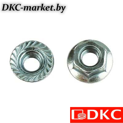 CM100800INOX Гайка с насечкой, препятствующей откручиванию М8, нержавеющая сталь