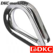 CM621006 Коуш стальной оцинкованный под трос D6