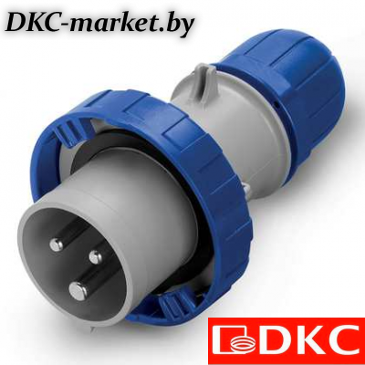 DIS2183233F Вилка кабельная с безвинтовыми клеммами IP67 32A 2P+E 230В