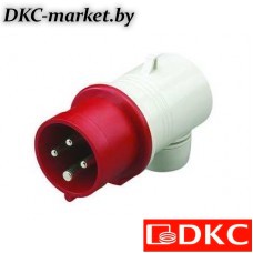 DIS2213236 Вилка кабельная угловая IP44 32А 3P+E 400В