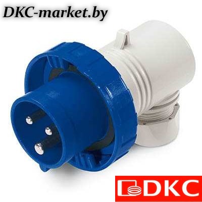 DIS2263236 Вилка кабельная угловая IP67 32А 3P+E 400В
