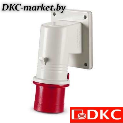 DIS2421697 Вилка панельная с наклоном IP44 16А 3P+E+N 400В