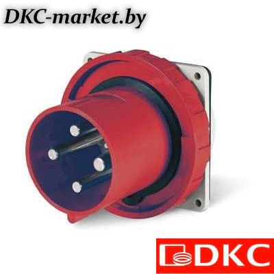 DIS24612596 Вилка панельная прямая IP67 125А 3P+E 400В