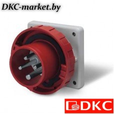 DIS2481696 Вилка панельная прямая IP67 16А 3P+E 400В
