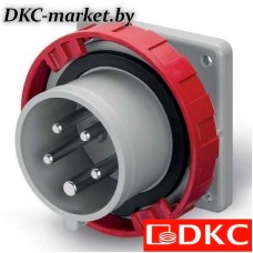 DIS2481697 Вилка панельная прямая IP67 16А 3P+E+N 400В