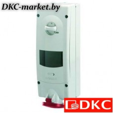 DIS5671687R Розетка с механической блокировкой и предустановленным модульным оборудованием. 3P+N+E, 16 А (УЗО 25А, 30 мА), IP44