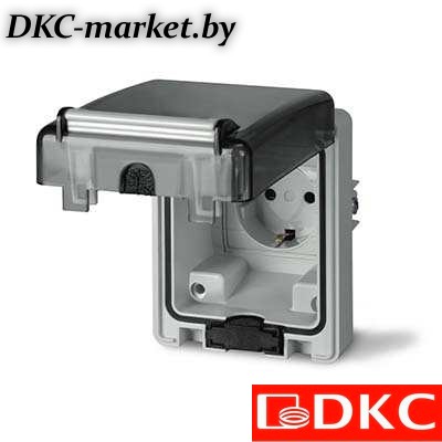 DIS5706407 Розетка панельная. Компактная. Защита IP66 с вставленной вилкой