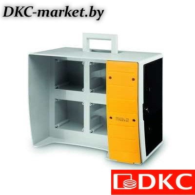 DIS6560024 MBOX2 Корпус на 16 модулей и 4 поста с основанием 136х125 мм.