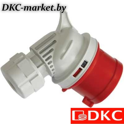 DISA020163 Вилка кабельная угловая IP44 16A 2P+E 230В