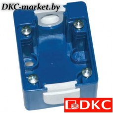 DISB038BU Коробка монтажная для розетки встраиваемой. Голубая. IP44