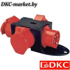 DISDBC040165 Компактная распределительная коробка. Вход на вилку 16A(3P+E+N)400В. Выход: 3х16А(3P+E+N)400В