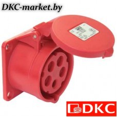 DISF040164 Розетка скрытой установки IP44 16A 3P+E 400V