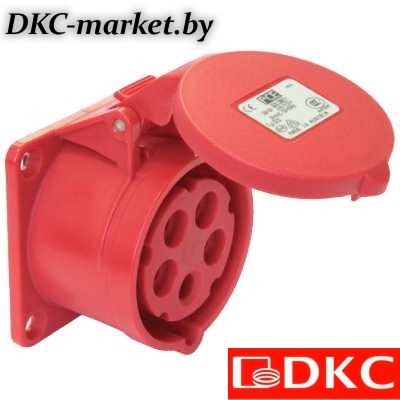 DISF040164 Розетка скрытой установки IP44 16A 3P+E 400V