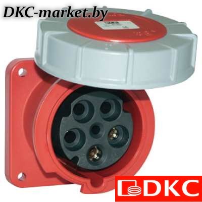 DISF040634 Розетка скрытой установки IP67 63A 3P+E 400V