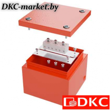 FSK30410 Коробка стальная FS с гладкими стенками и клеммниками IP66,150х150х80мм,4р, 450V,32A,10мм.кв, нерж.контакт