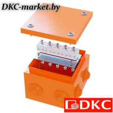 FSK31610 Коробка стальная FS с кабельными вводами иклеммниками,IP55,150х150х80мм,6р,450V,32A,10мм.кв, нерж.контакт