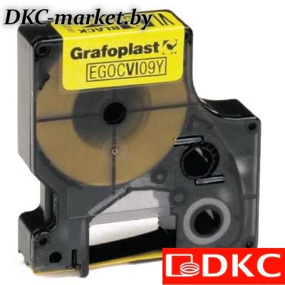 GRCHS09Y Картридж термо трубка 09мм х 1,5м желтый