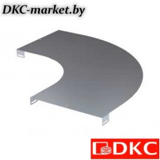 LK0023ZL Крышка на угол горизонтальный 90º, осн.200, R300, цинк-ламельная