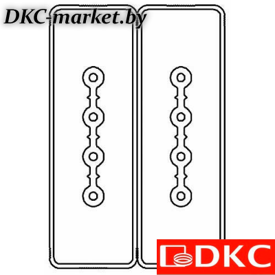 LTC25FSP44AA000 Секция прямая шинопровод 1+1 точек отвода L=1000мм Cu 4P+4P 25A