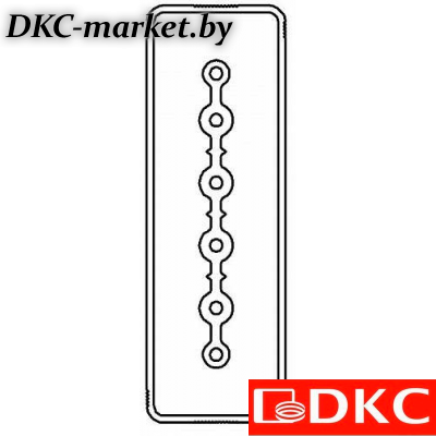 LTC25LSP44AA000 Секция прямая шинопровод 1+0 точек отвода L=1000мм Cu 6P 25A