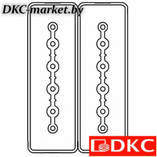 LTC25MSP44AA000 Секция прямая шинопровод 1+1 точек отвода L=1000мм Cu 6P+6P 25A