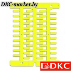 NUT12Y Маркировка для провода, жесткая, для трубочек. 4х12мм. Желтая
