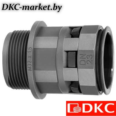 PAM23M32N Муфта труба-коробка DN 23 мм, М32х1,5, полиамид, цвет черный